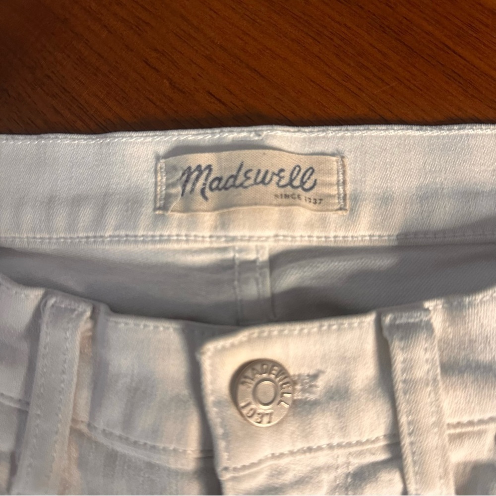 Madewell Women's Skinny Skinny Jeans Ankle - White size 27 - Picture 7 of 10